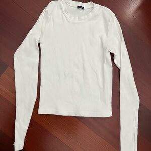 Brandy Melville Cream Long Sleeve Top